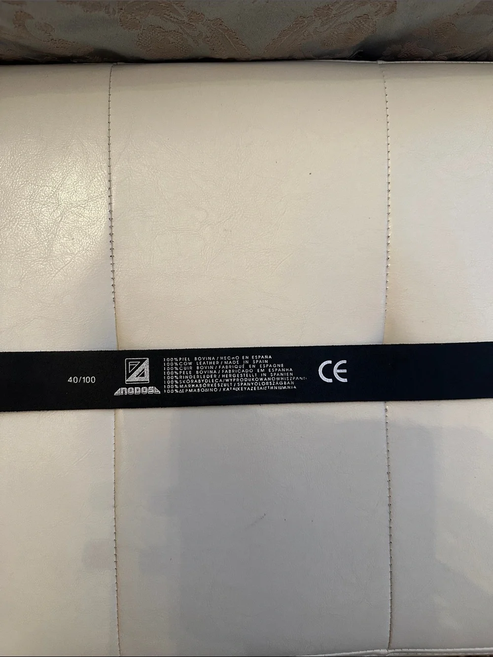Diesel Royal Blue Leather Belt with Metal Buckle